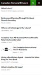 Mobile Screenshot of canadianpersonalfinance.com